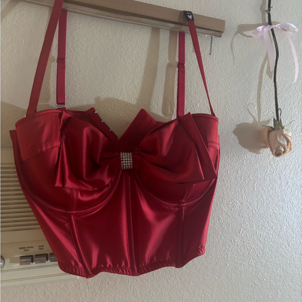 Bow corset top